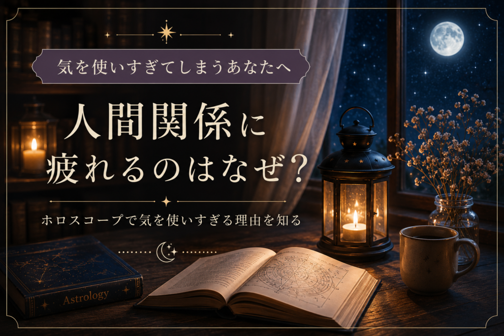 人間関係に疲れるのはなぜ？ホロスコープで見る"気を使いすぎる理由