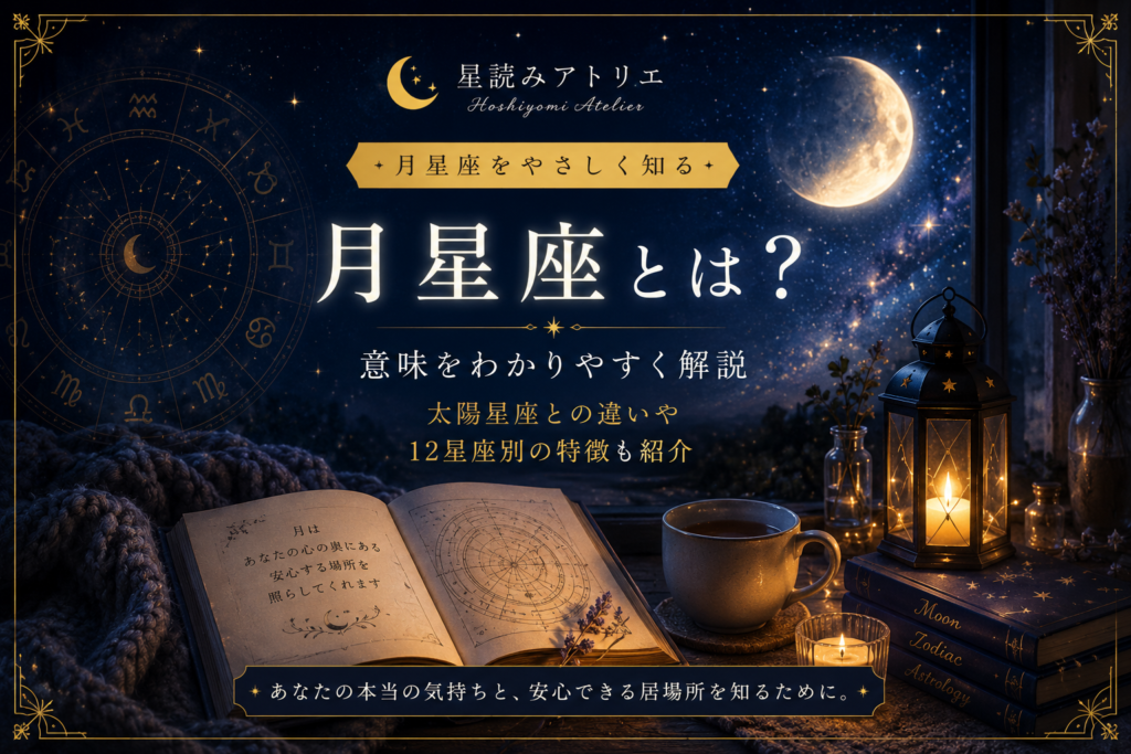 月星座とは？意味をわかりやすく解説｜太陽星座との違いや12星座別の特徴も紹介