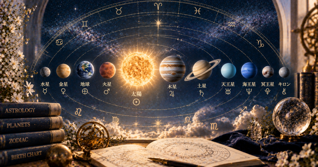 【保存版】占星術の惑星10個の意味と役割をやさしく解説｜ホロスコープ初心者のための基本ガイド