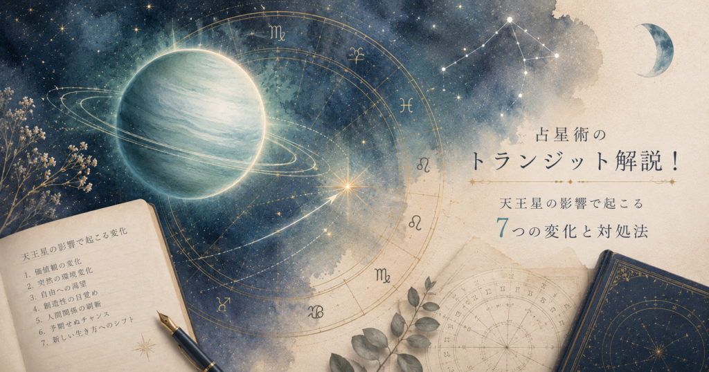 占星術のトランジット解説！天王星の影響で起こる7つの変化と対処法