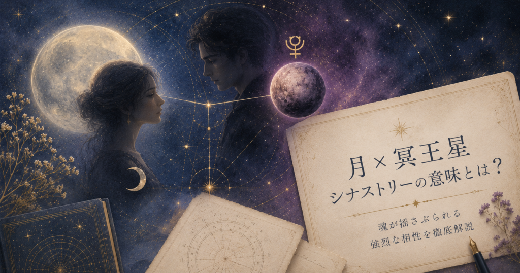 月×冥王星シナストリーの意味とは？魂が揺さぶられる強烈な相性を徹底解説