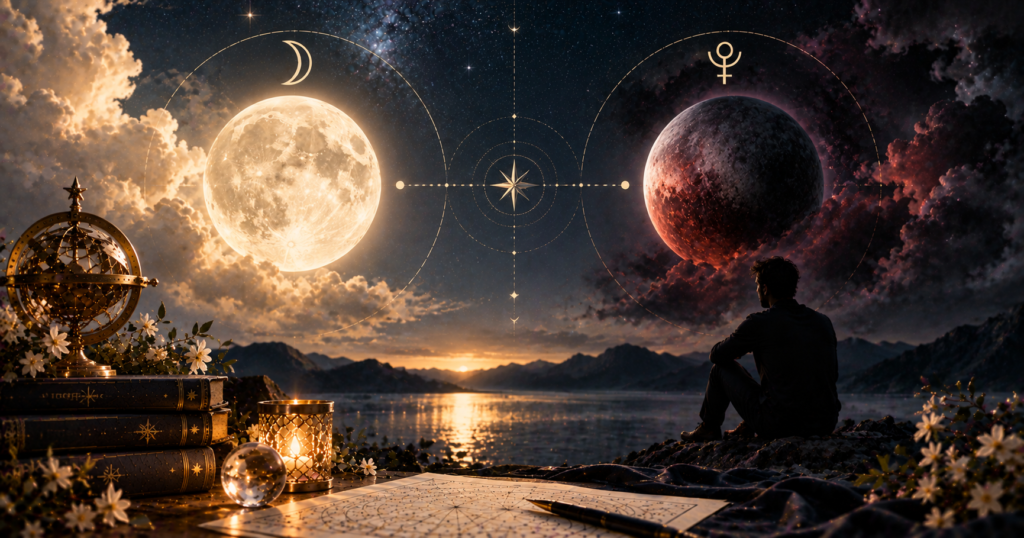 月と冥王星がオポジションの男性はなぜ極端なのか？性格・恋愛傾向・接し方まで徹底解説！