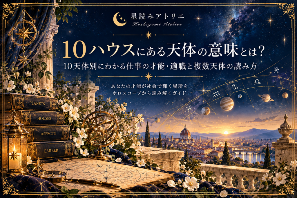 10ハウスにある天体の意味とは？10天体別にわかる仕事の才能・適職と複数天体の読み方