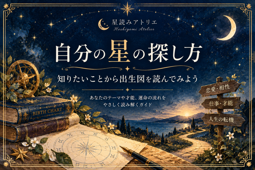 自分の星の探し方｜知りたいことから出生図を読んでみよう
